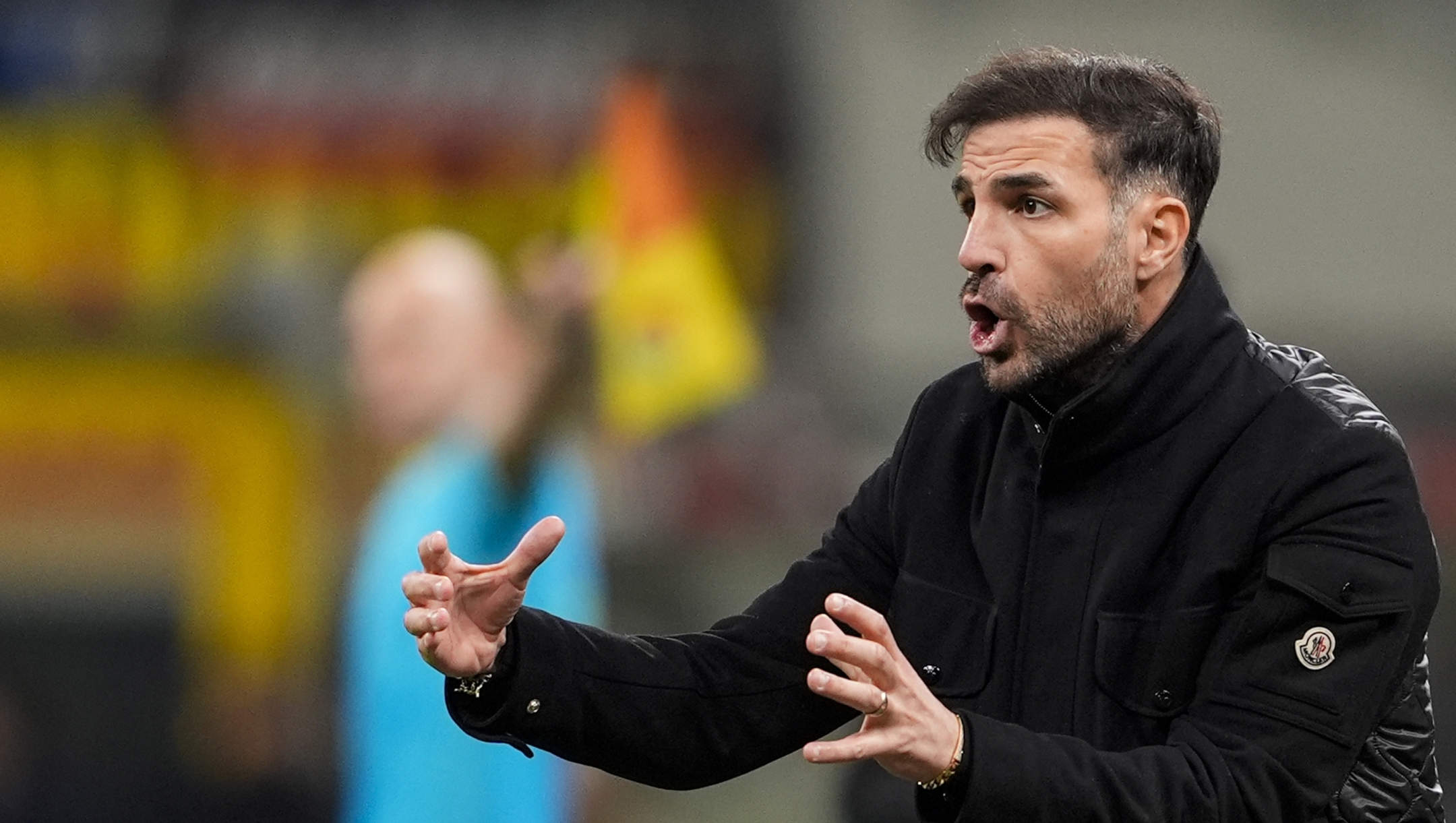 ComoÕs head coach Cesc Fabregas during the Serie A soccer match between Milan and Como at the San Siro Stadium in Milan, Italy - February, 18 2026. Sport - Soccer  (Photo by Fabio Ferrari/LaPresse)