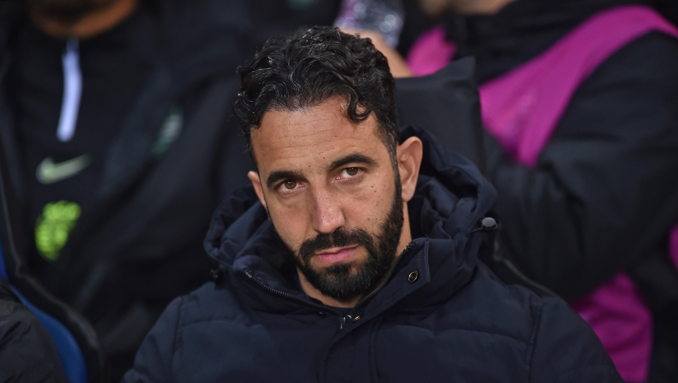 Sporting's coach Ruben Amorin during the UEFA Europa League round of 16 second leg soccer match between Atalanta BC and Sporting Clube de Portugal, at Bergamo Stadium in Bergamo, Italy, 14 March 2024.ANSA/MICHELE MARAVIGLIA