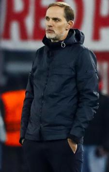 Munich's coach Thomas Tuchel reacts during the UEFA Champions League round of 16 first leg soccer match SS Lazio vs FC Bayern Munich at Olimpico stadium in Rome, Italy, 14 February 2024. ANSA/ANGELO CARCONI