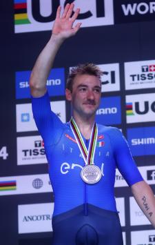 2024 UCI Track World Championships - Ballerup - Day 4 - 20/10/2024 - Men's Elimination Race - Elia Viviani (Italy) - photo Roberto Bettini/SprintCyclingAgency©2024