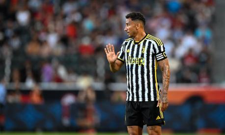 CARSON, CALIFORNIA - JULY 27: Danilo #6 of Juventus gestures during the pre-season friendly match against AC Milan at Dignity Health Sports Park on July 27, 2023 in Carson, California. (Photo by Daniele Badolato - Juventus FC/Juventus FC via Getty Images)