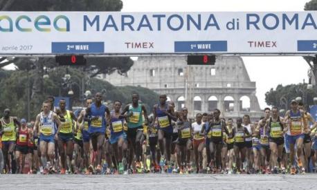  Il via alla Maratona di Roma