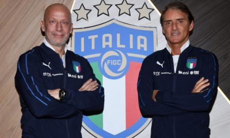 Vialli e Mancini a Coverciano nel 2019. Gianluca portava ancora i segni della lotta contro il cancro