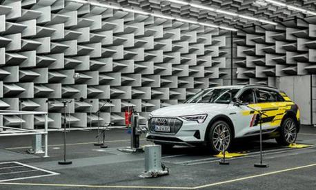 Il suono di Audi catturato nella camera semianecoica