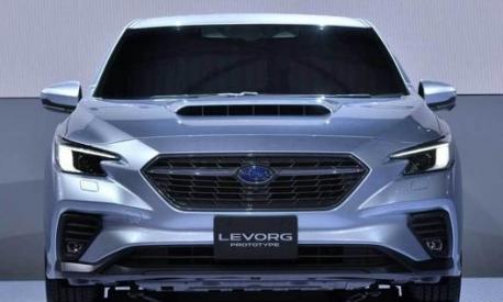 Il frontale della Subaru Levorg: dinamico e sportivo