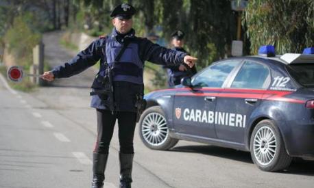 Un posto di blocco dei Carabinieri