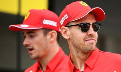 Charles Leclerc e Sebastian Vettel, piloti Ferrari anche nel 2020. Getty