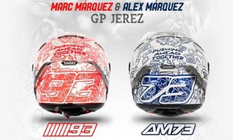 I caschi speciali dei fratelli Marquez per il GP di Jerez del 19 luglio 2020