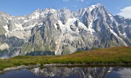 Le Grandes Jorasses, nella parte nord del Monte Bianco. Courmayeur Mont Blanc/A. Furingo