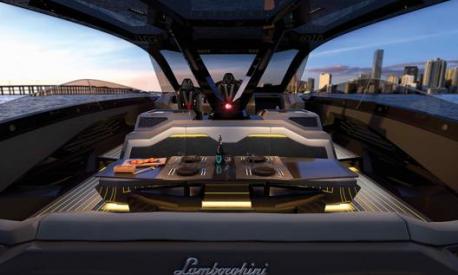 Gli interni del Tecnomar for Lamborghini 63