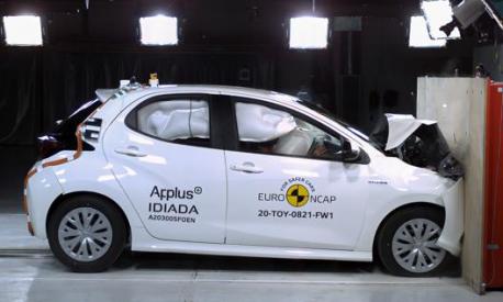 Toyota Yaris supera a pieni voti il crash test Euro NCap. Foto: Euro NCap