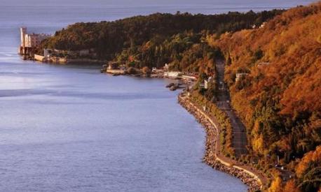 Il promontorio del capoluogo friulano in una foto tratta dalla pagina Facebook “Discover Trieste”