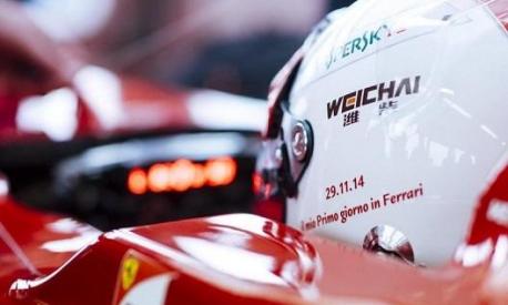 Fine 2014, la prima volta di Vettel con la Ferrari a Fiorano
