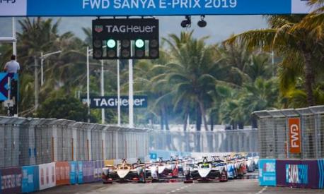 La gara di Formula E a Sanya nel 2019. Getty