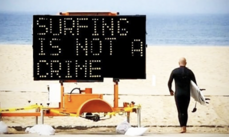 Venice Beach #surfingisnotacrime il manifesto
