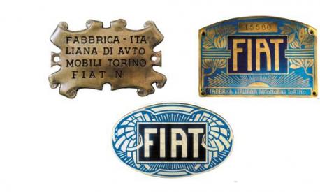 I loghi Fiat dalla nascita nel 1899 al 1904