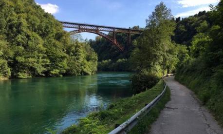 Lo storico ponte di Paderno d’Adda sulla via Milano-Lecco. Masperi