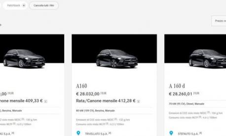 L’avanzato portale di Mercedes-Benz Italia permette di scegliere, configurare e acquistare online l’auto desiderata