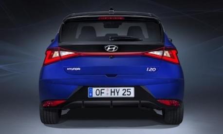 I gruppi ottici posteriori sfiorano il lunotto su Hyundai i20