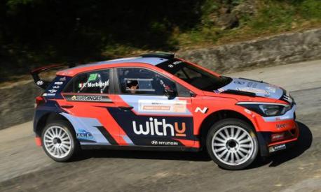 La Hyundai i20 su cui correrà Franco Morbidelli al Rally di Monza