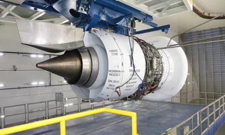 Il Rolls-Royce Trent Xwb alle prese con i test a terra