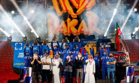 Il team Kamaz Master ha piazzato tre equipaggi ai primi tre posti della Dakar 2021