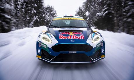 Adrien Fourmaux su Ford Fiesta M-Sport. Red Bull Content Pool
