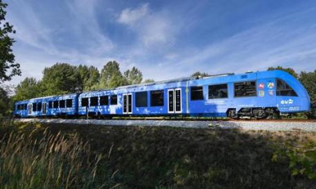 Un treno a idrogeno attivo in Germania. Epa