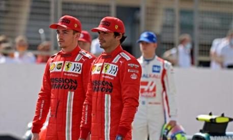 Leclerc e Sainz in Bahrain. Afp