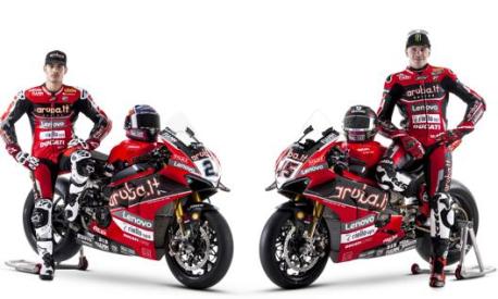 La coppia Ducati Sbk: Michael Ruben Rinaldi (sin.) e Scott Redding