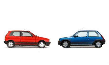 Fiat Uno Turbo i.e. e Renault Supercinque GT Turbo icone sportive del 1985