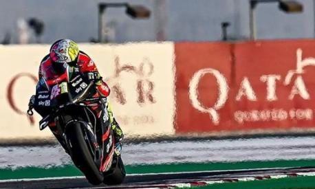 Aleix Espargaro in azione con l’Aprilia MotoGP
