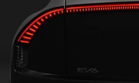 Il dettaglio della coda della Kia EV6