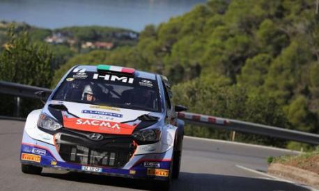 La Hyundai i20 Wrc vincitrice del Rallye Elba 2020 con Corrado Fontana