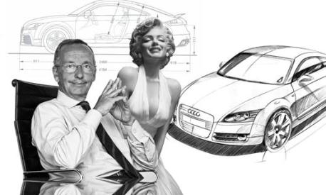 Walter de Silva si presentò in riunione con un poster di Marilyn Monroe per cambiare le proporzioni dell'Audi TT