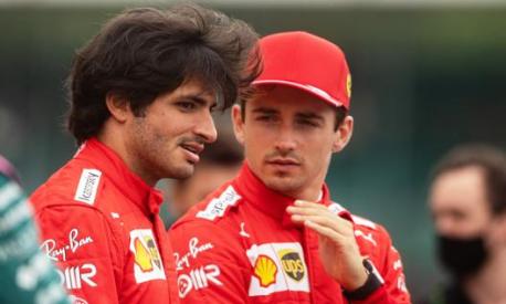 Carlos Sainz e Charles Leclerc, piloti Ferrari F1. Getty