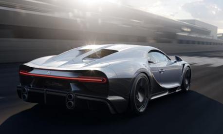 Il posteriore di nuova Bugatti Chiron Super Sport