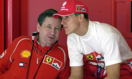 Jean Todt  e Michael Schumacher ai tempi della Ferrari