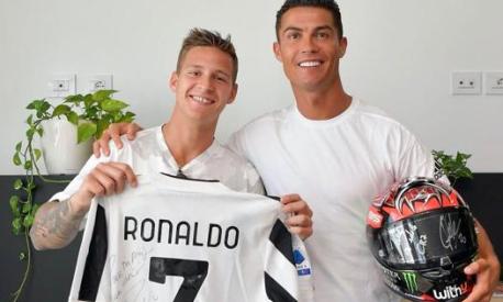 Fabio Quartararo con Cristiano Ronaldo