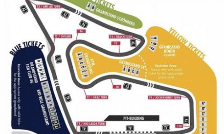 Il nuovo layout del Red Bull Ring che sarà valido dal 2022 per la gare di MotoGP