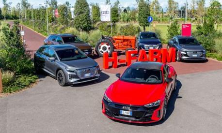 La gamma delle elettriche Audi a H-Farm Campus
