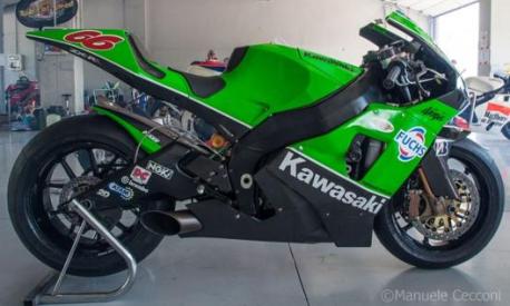 Presente anche qualche MotoGP, come la la Kawasaki ZX-RR 2004 di Alex Hofmann. Cecconi