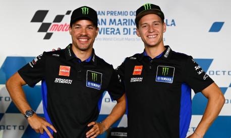 Franco Morbidelli e Fabio Quartararo compagni di squadra in Yamaha ufficiale