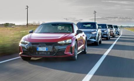 I cinque modelli della gamma full electric Audi