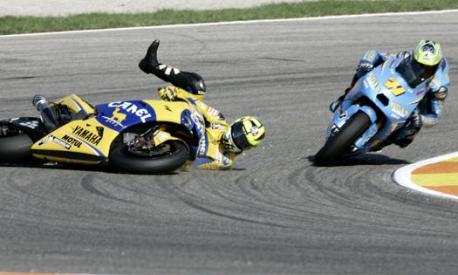 Valencia 2006, la scivolata fatale a Rossi. Afp