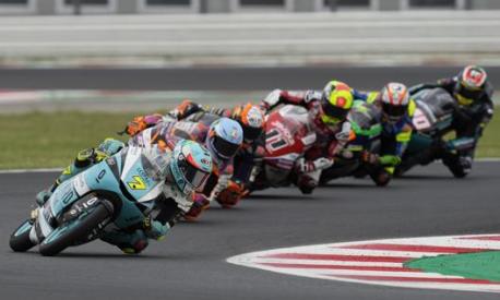 Un momento della gara di Moto3 a Misano il 19 settembre 2021. Lapresse