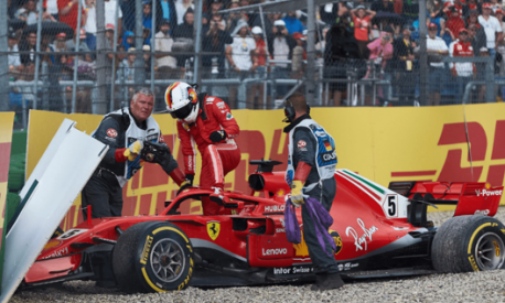 L’uscita di Vettel a Hockenheim nel 2018