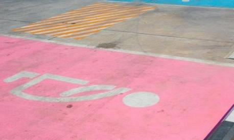 Un parcheggio rosa