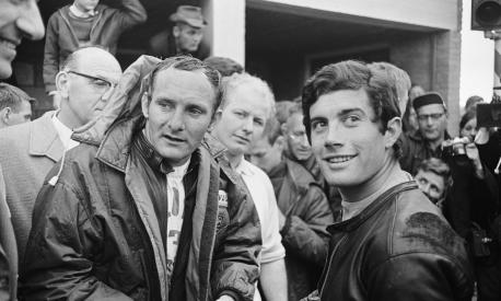 Mike Hailwood e Giacomo Agostini