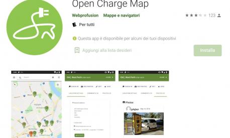 L'app per la ricarica delle auto elettriche Open Charge Map